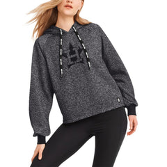 Houston Astros DKNY Sport Women's Debbie Dolman Raglan Pullover Hoodie - Black Hoodies