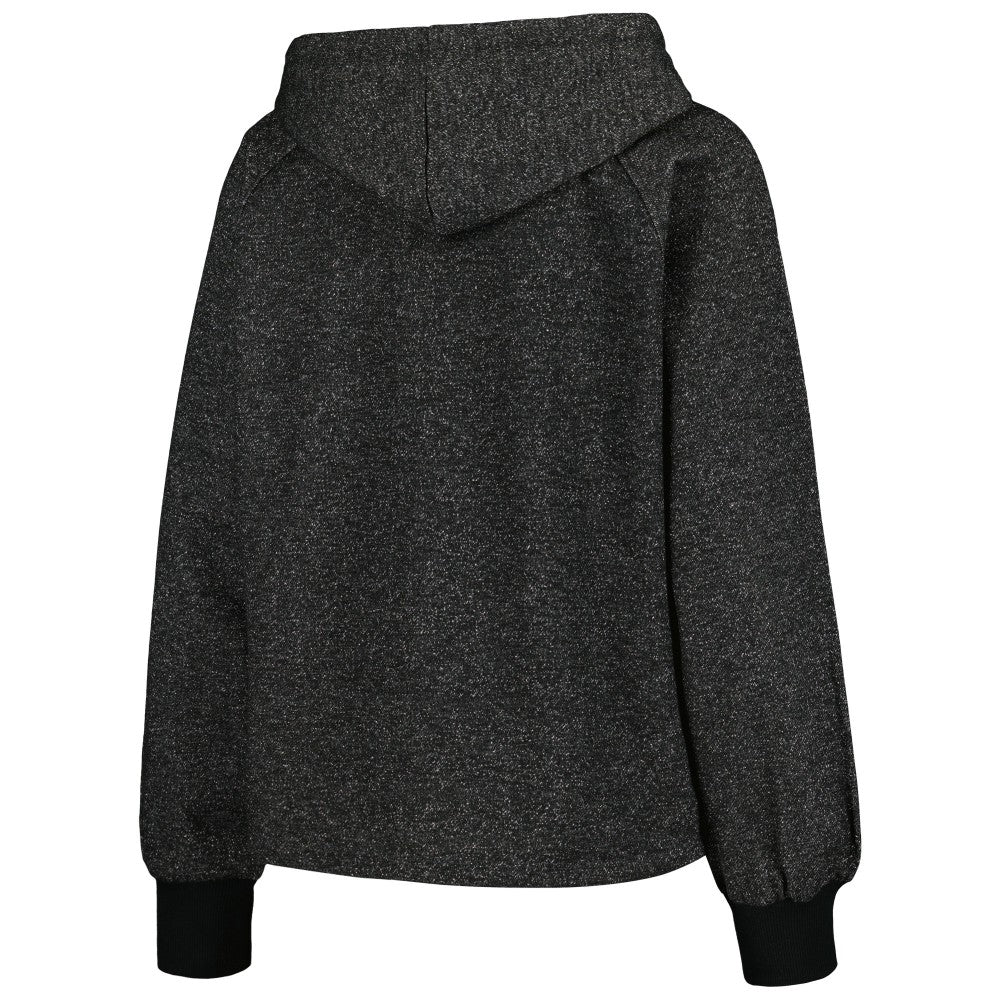 New York Mets DKNY Sport Women's Debbie Dolman Raglan Pullover Hoodie - Black Hoodies