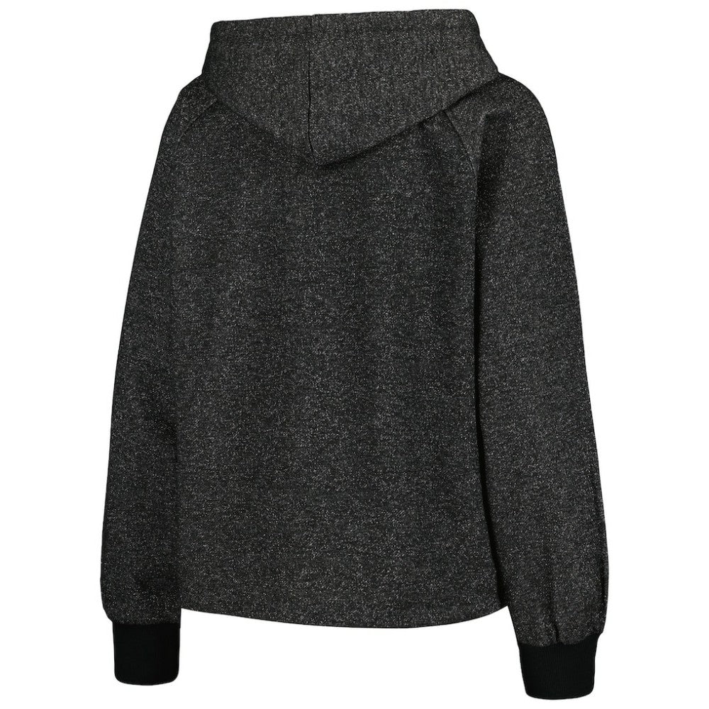 New York Yankees DKNY Sport Women's Debbie Dolman Raglan Pullover Hoodie - Black Hoodies
