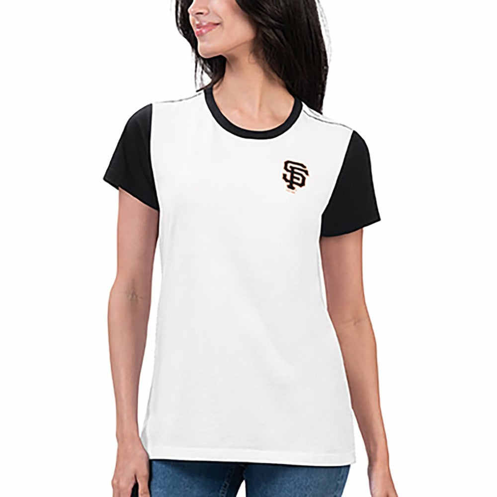 San Francisco Giants G-III 4Her by Carl Banks Women's Illustration Ringer T-Shirt - White T-shirts