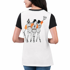 San Francisco Giants G-III 4Her by Carl Banks Women's Illustration Ringer T-Shirt - White T-shirts