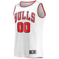 Chicago Bulls Youth Fast Break Replica Custom Jersey Association Editi- White - Fanatics