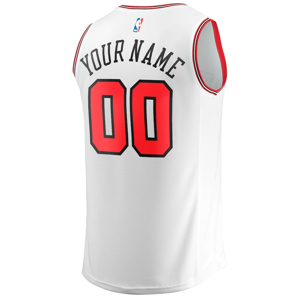 Chicago Bulls Youth Fast Break Replica Custom Jersey Association Editi- White - Fanatics