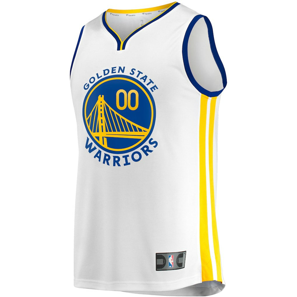 Golden State Warriors Youth Fast Break Replica Custom Jersey Association Editi- White - Fanatics