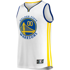 Golden State Warriors Youth Fast Break Replica Custom Jersey Association Editi- White - Fanatics