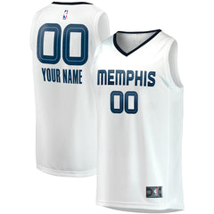 Memphis Grizzlies Youth Fast Break Replica Custom Jersey Association Edition White - Fanatics