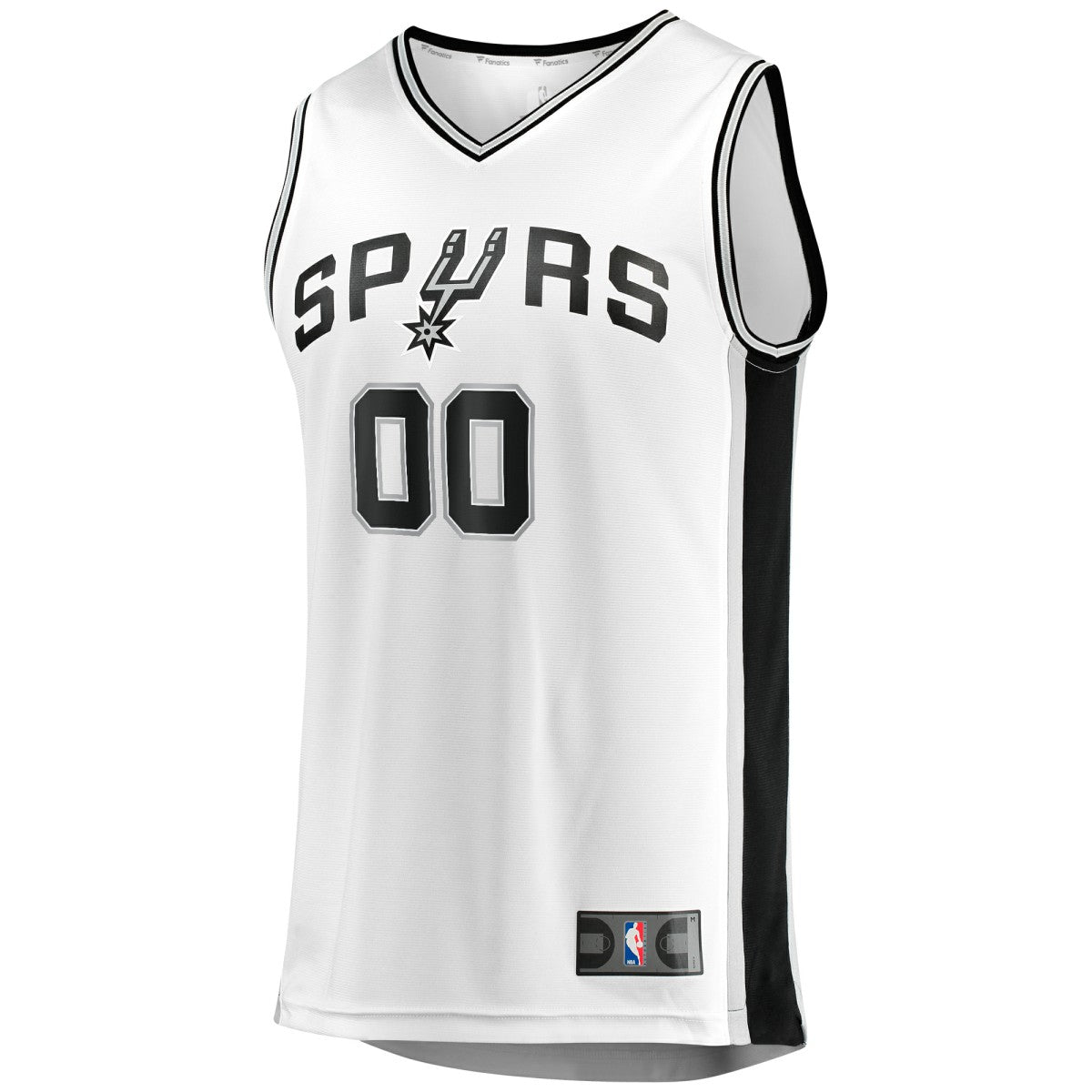 San Antonio Spurs Youth Fast Break Replica Custom Jersey Association Edition White - Fanatics