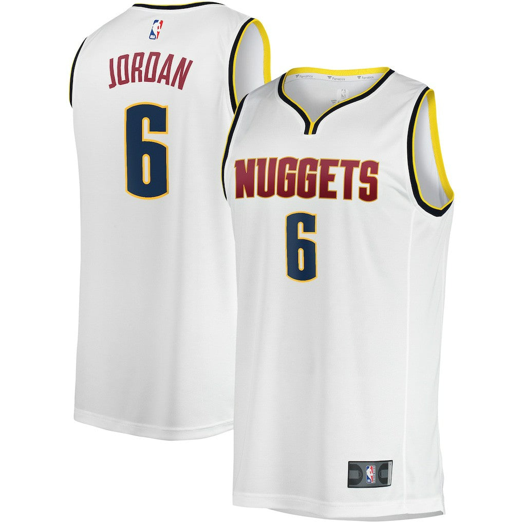 DeAndre Jordan Denver Nuggets Fast Break Player Jersey Association Editi- White - Fanatics