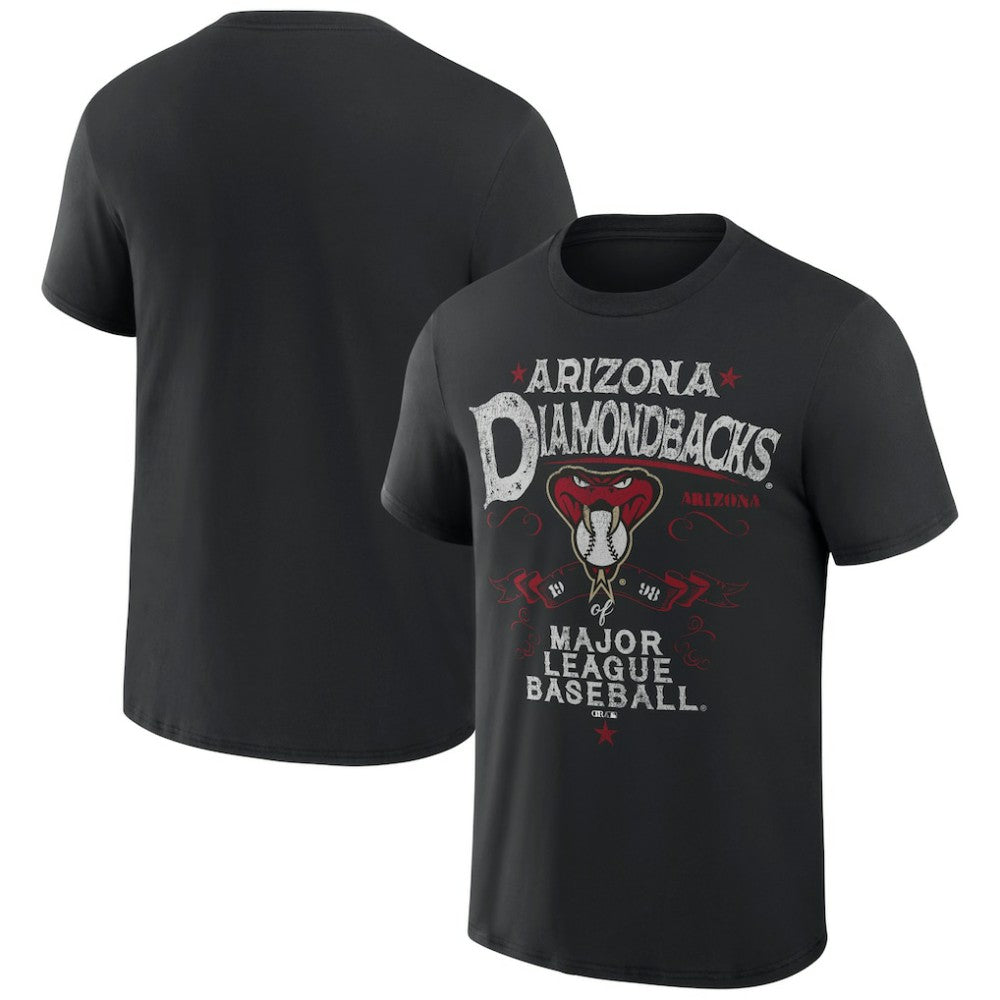 Arizona Diamondbacks Darius Rucker Collection by Fanatics Beach Splatter T-Shirt - Black T-shirts