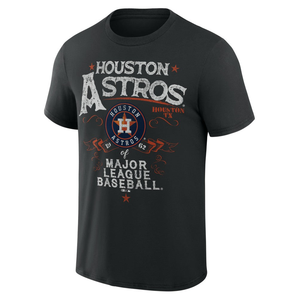 Houston Astros Darius Rucker Collection by Fanatics Beach Splatter T-Shirt - Black T-shirts