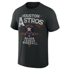 Houston Astros Darius Rucker Collection by Fanatics Beach Splatter T-Shirt - Black T-shirts