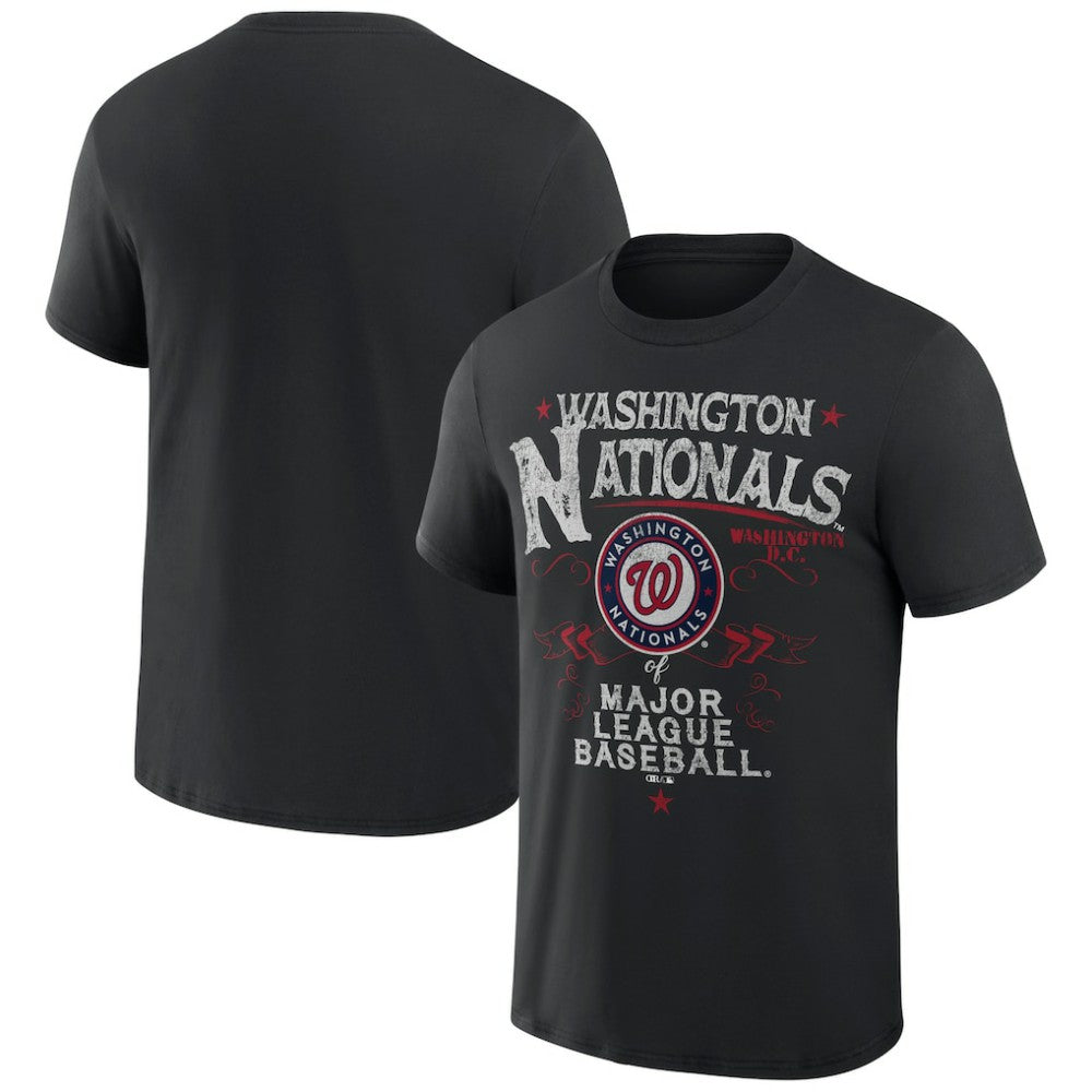 Washington Nationals Darius Rucker Collection by Fanatics Beach Splatter T-Shirt - Black T-shirts