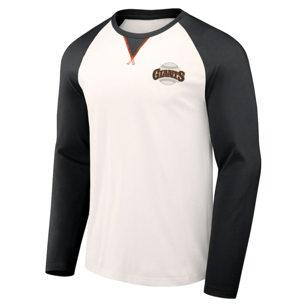 San Francisco Giants Darius Rucker Collection by Fanatics Team Color Raglan T-Shirt - White/Black T-shirts