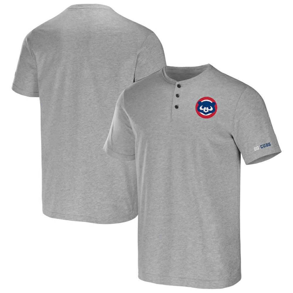 Chicago Cubs Darius Rucker Collection by Fanatics Henley T-Shirt - Heather Gray T-shirts