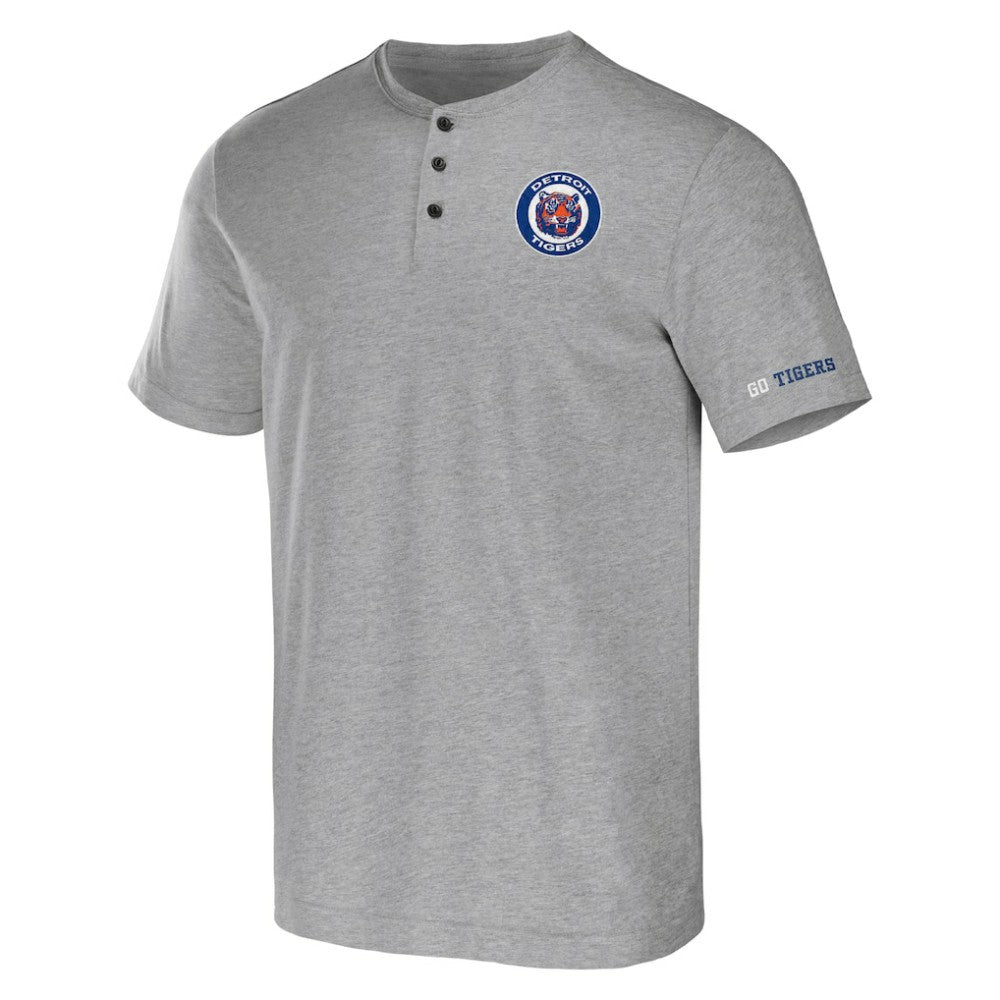 Detroit Tigers Darius Rucker Collection by Fanatics Henley T-Shirt - Heather Gray T-shirts