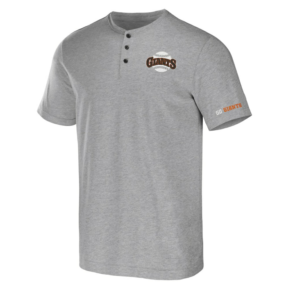 San Francisco Giants Darius Rucker Collection by Fanatics Henley T-Shirt - Heather Gray T-shirts