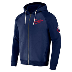 Minnesota Twins Darius Rucker Collection by Fanatics Raglan Full-Zip Hoodie - Navy Hoodies