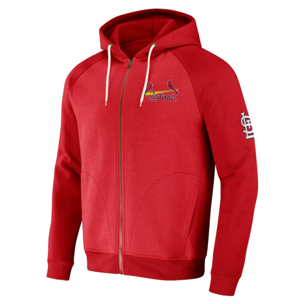 St. Louis Cardinals Darius Rucker Collection by Fanatics Raglan Full-Zip Hoodie - Red Hoodies
