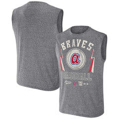 Atlanta Braves Darius Rucker Collection by Fanatics Relaxed-Fit Muscle Tank Top - Charcoal Tanks