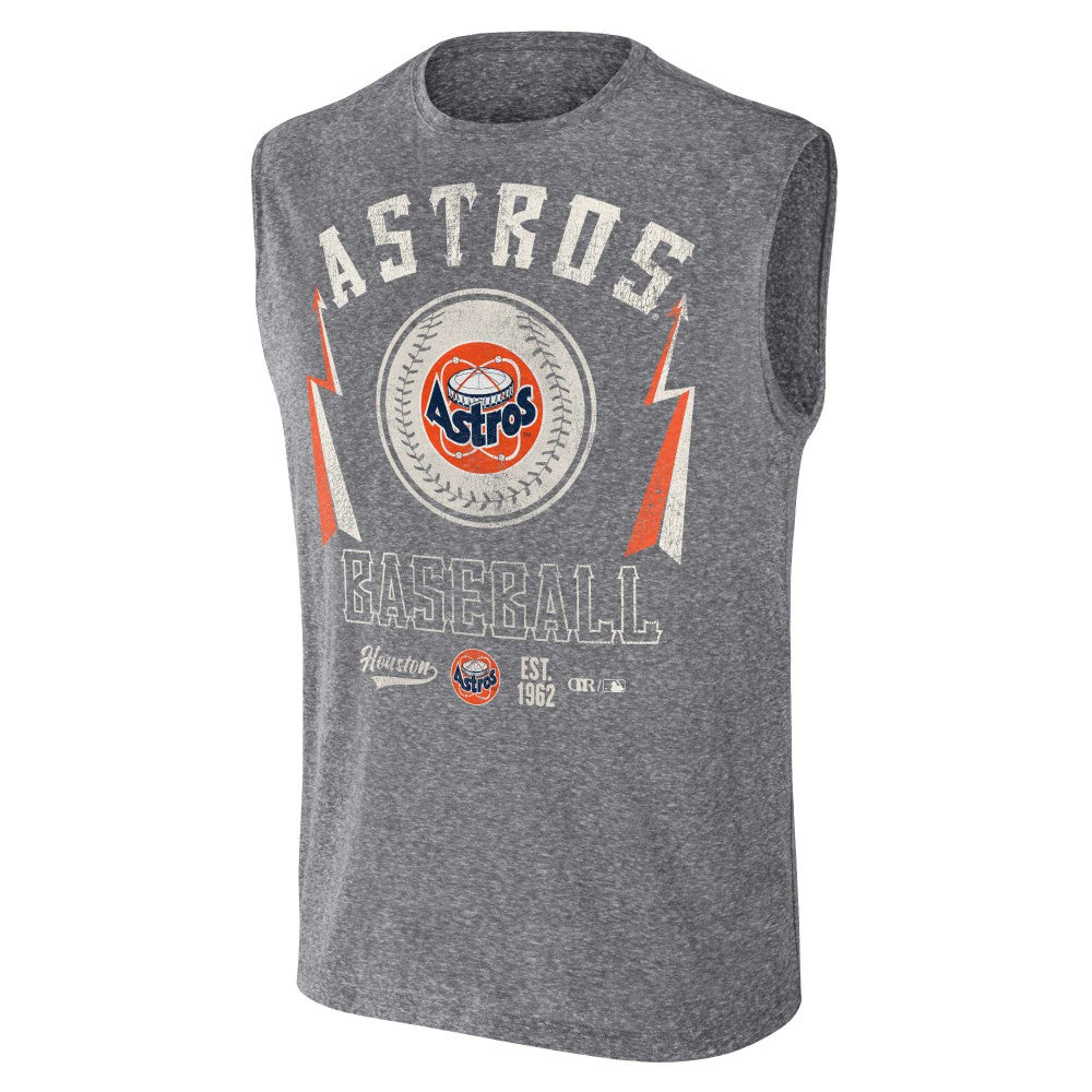 Houston Astros Darius Rucker Collection by Fanatics Relaxed-Fit Muscle Tank Top - Charcoal Tanks