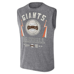 San Francisco Giants Darius Rucker Collection by Fanatics Relaxed-Fit Muscle Tank Top - Charcoal Tanks