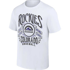 Colorado Rockies Darius Rucker Collection by Fanatics Distressed Rock T-Shirt - White T-shirts