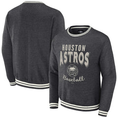 Houston Astros Darius Rucker Collection by Fanatics Vintage Pullover Sweatshirt - Heather Charcoal Pullover