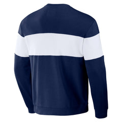 Cleveland Guardians Darius Rucker Collection by Fanatics Stripe Pullover Sweatshirt - Navy Pullover