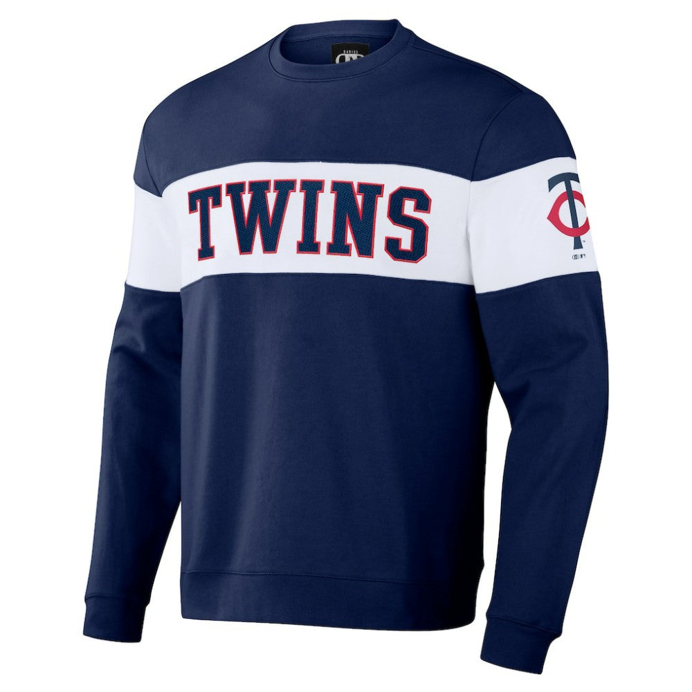 Minnesota Twins Darius Rucker Collection by Fanatics Stripe Pullover Sweatshirt - Navy Pullover