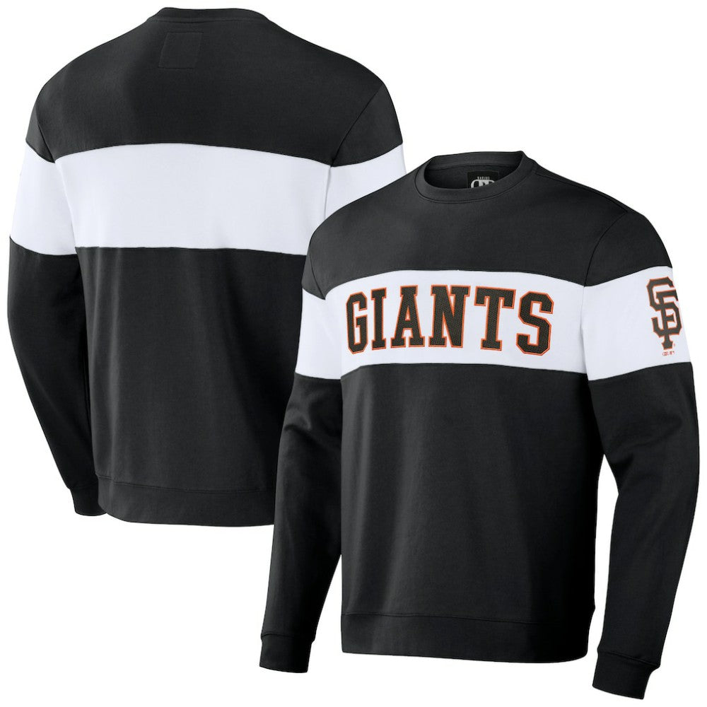 San Francisco Giants Darius Rucker Collection by Fanatics Stripe Pullover Sweatshirt - Black Pullover