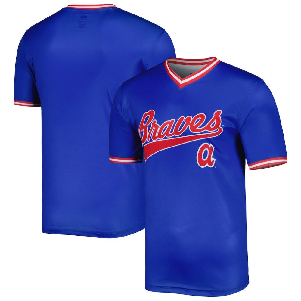Atlanta Braves Stitches Cooperstown Collection Team Jersey - Royal Jerseys
