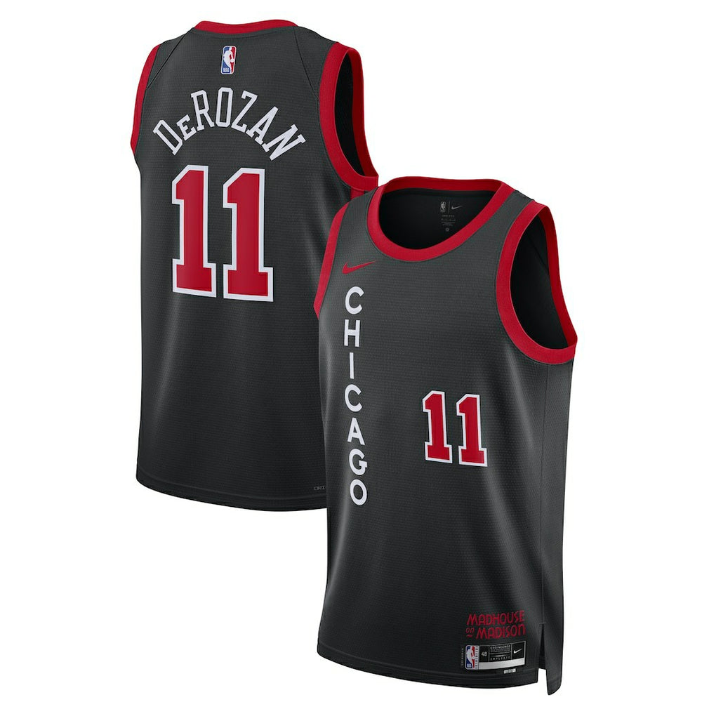 DeMar DeRozan Chicago Bulls Unisex 2023/24 Swingman Jersey Black City Edition - Nike