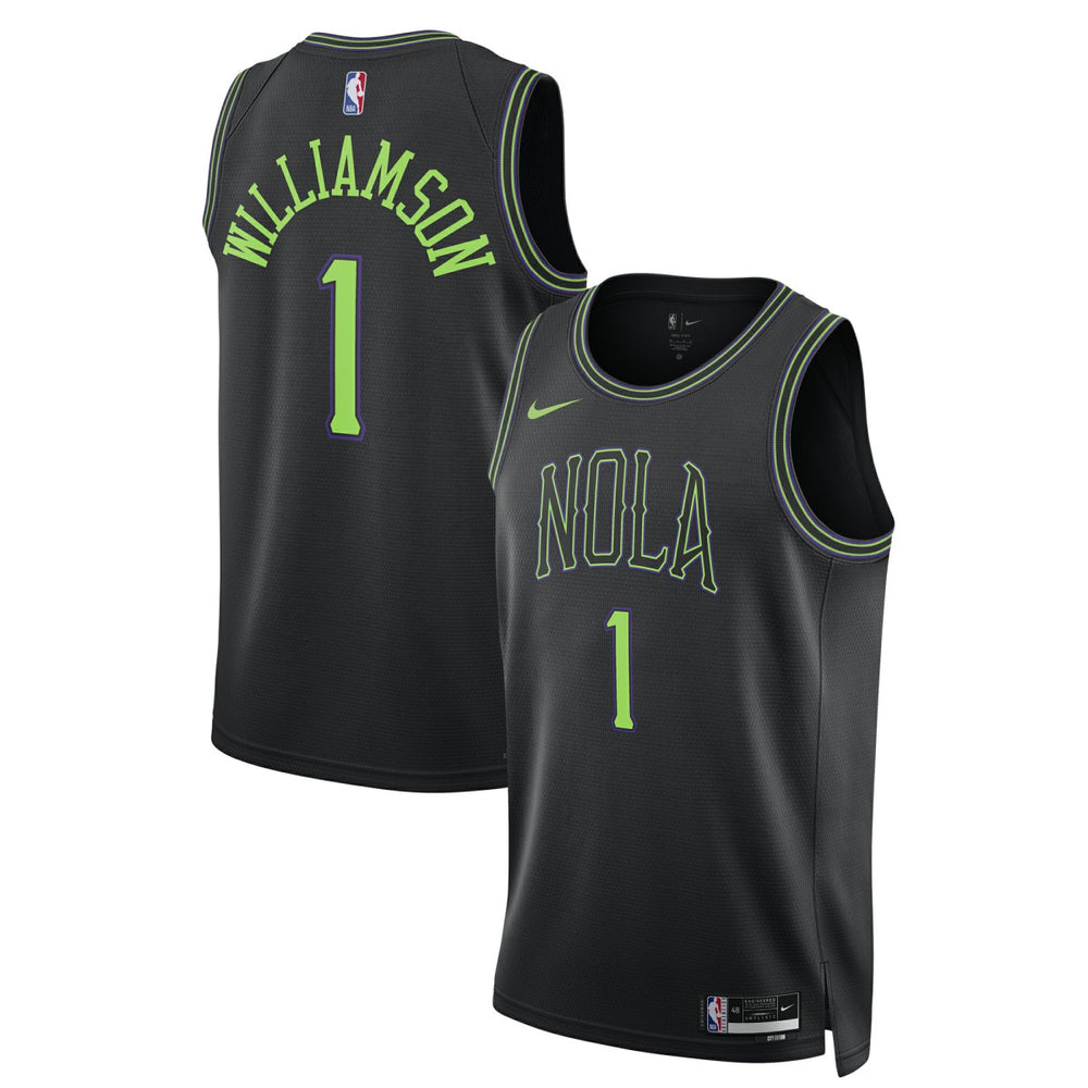 Zion Williamson New Orleans Pelicans Unisex 2025/26 Swingman Jersey Black City Edition - Nike