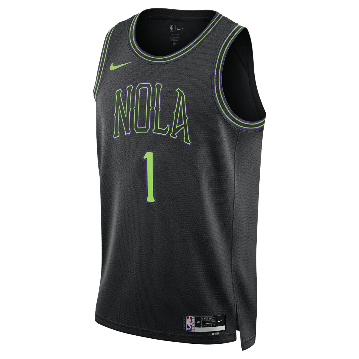 Zion Williamson New Orleans Pelicans Unisex 2025/26 Swingman Jersey Black City Edition - Nike