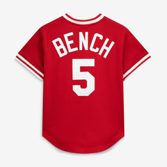 Johnny Bench Cincinnati Reds Mitchell & Ness Authentic Batting Practice Jersey - Scarlet Jerseys
