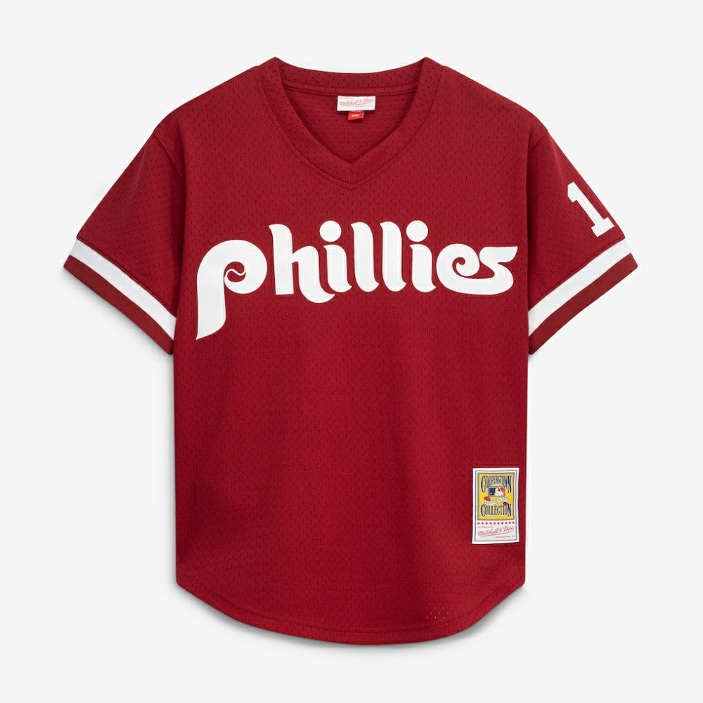 Darren Daulton Philadelphia Phillies Mitchell & Ness Authentic Batting Practice Jersey - Scarlet Jerseys
