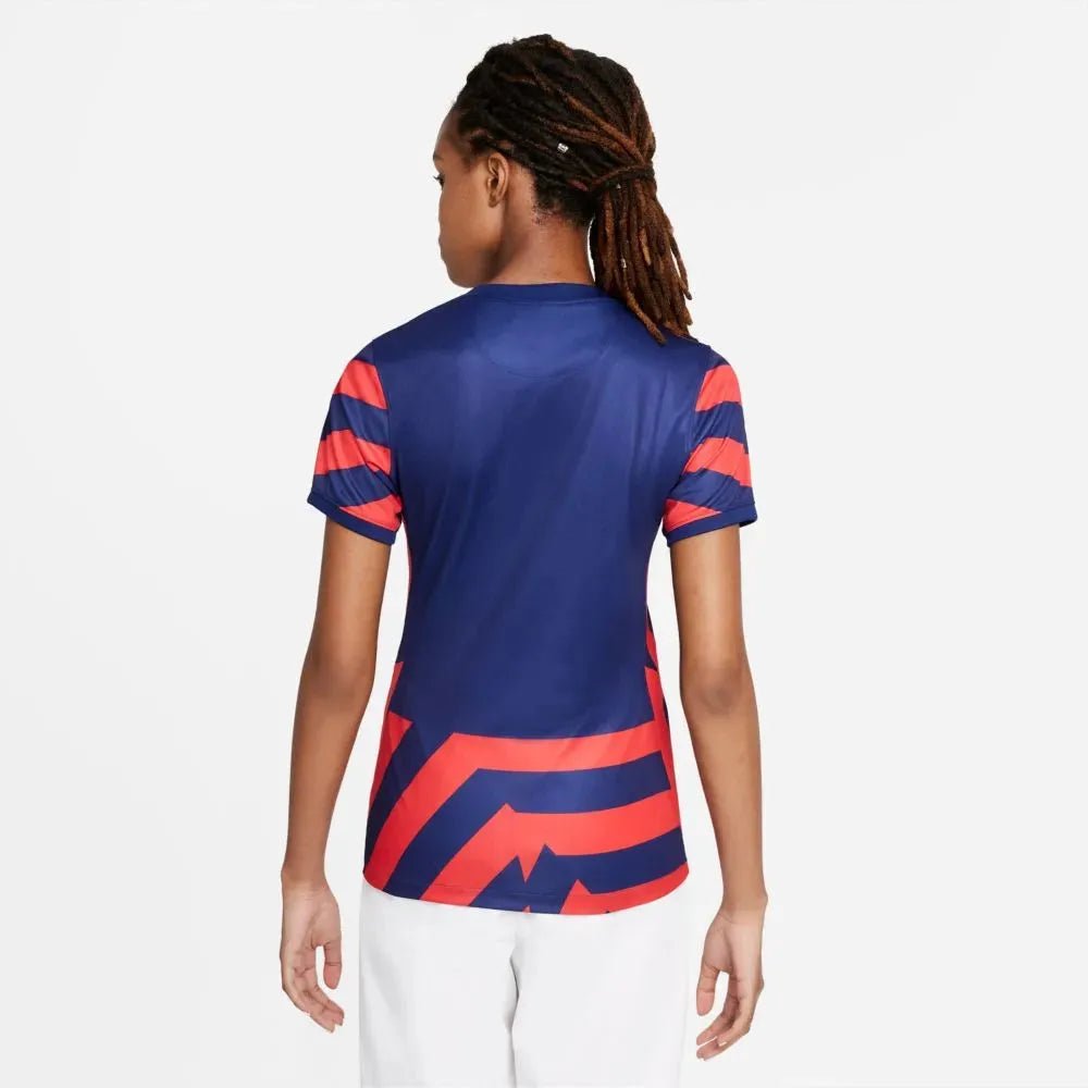 Nike 2021-22 USA Women Away Soccer Jersey - Navy-Red