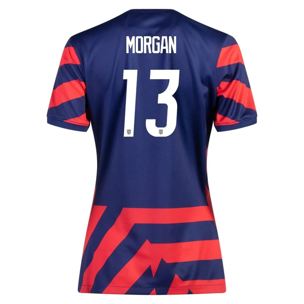 Nike 2021-22 USA Women Away Soccer Jersey - Navy-Red