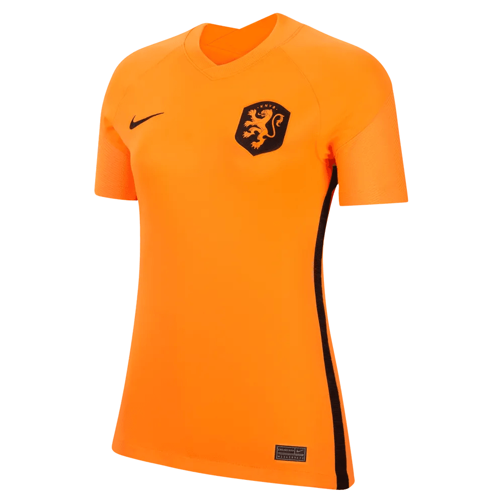 Nike Netherlands Women's EC22 Home Soccer Jersey - Total Orange-Black