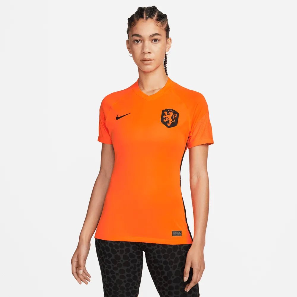 Nike Netherlands Women's EC22 Home Soccer Jersey - Total Orange-Black
