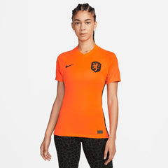 Nike Netherlands Women's EC22 Home Soccer Jersey - Total Orange-Black