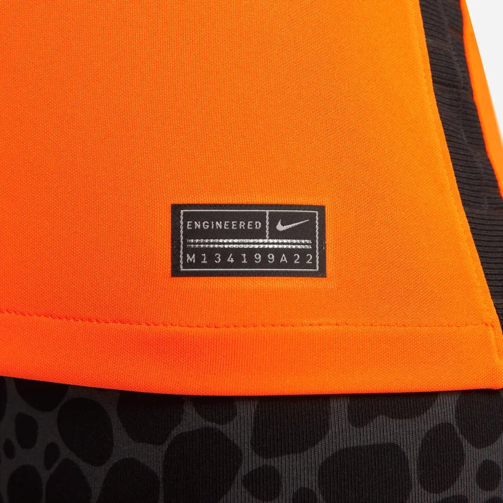 Nike Netherlands Women's EC22 Home Soccer Jersey - Total Orange-Black