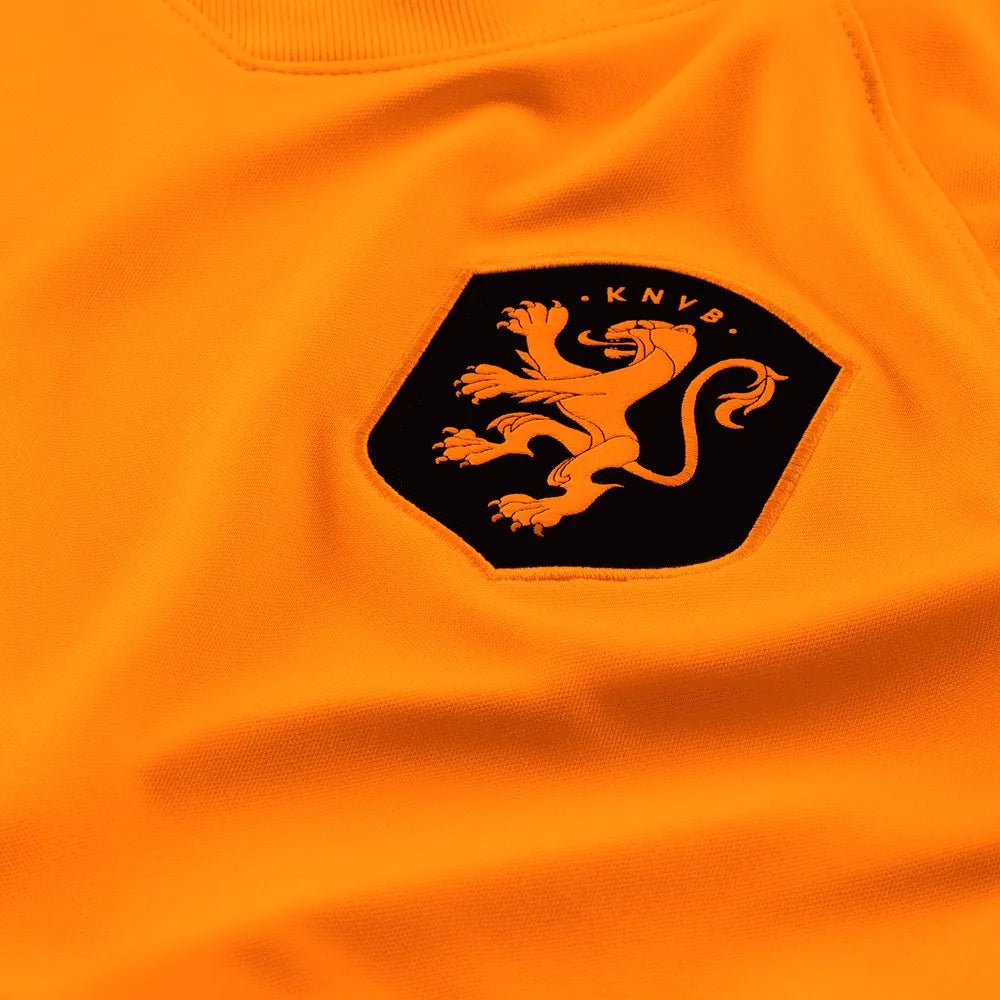 Nike Netherlands Women's EC22 Home Soccer Jersey - Total Orange-Black