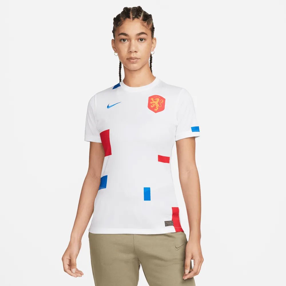 Nike Netherlands Women's EC22 Away Soccer Jersey - White-Soar