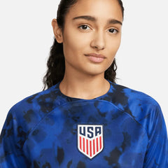 Nike 2022-23 USA Women's Away Soccer Jersey - Bright Blue-White