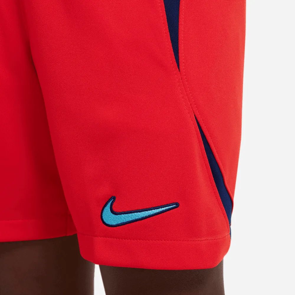 Nike 2022-23 England Youth Away Soccer Short Red-Blue Void