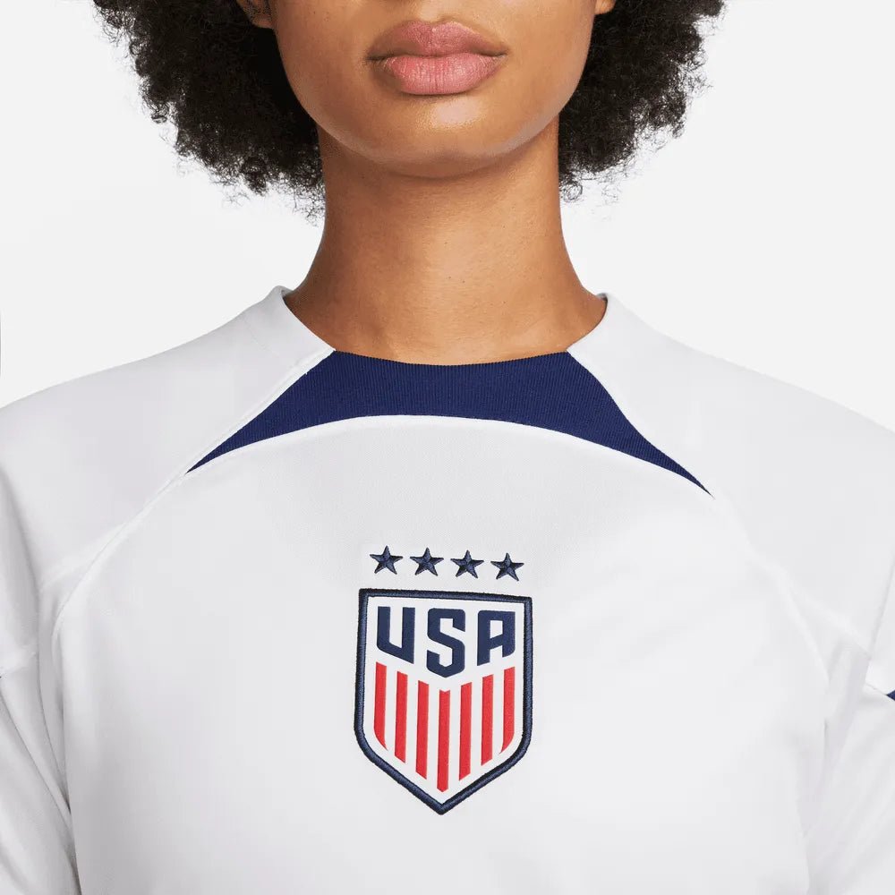 Nike 2022-23 USA Women's Home 4 Star Soccer Jersey White-Hyper Blue