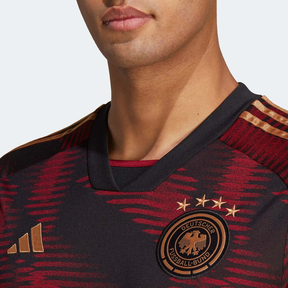 Adidas 2022-23 Germany Away Soccer Jersey Black