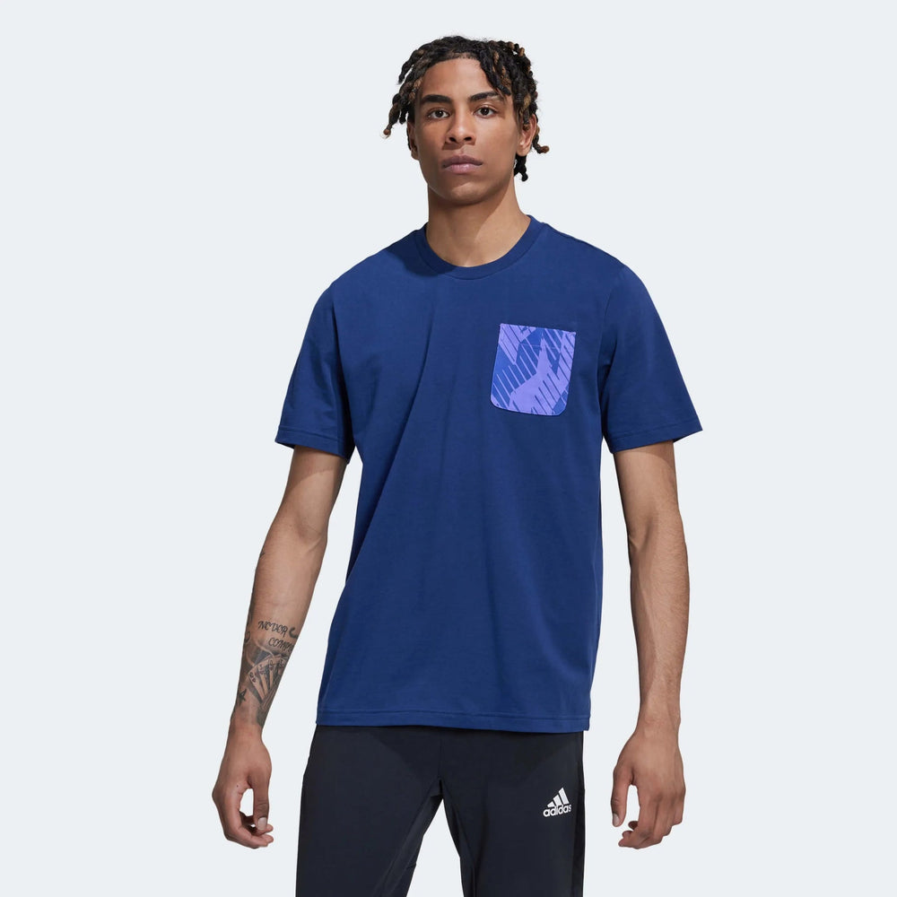 Adidas 2022-23 Argentina Graphic Tee Night Indigo