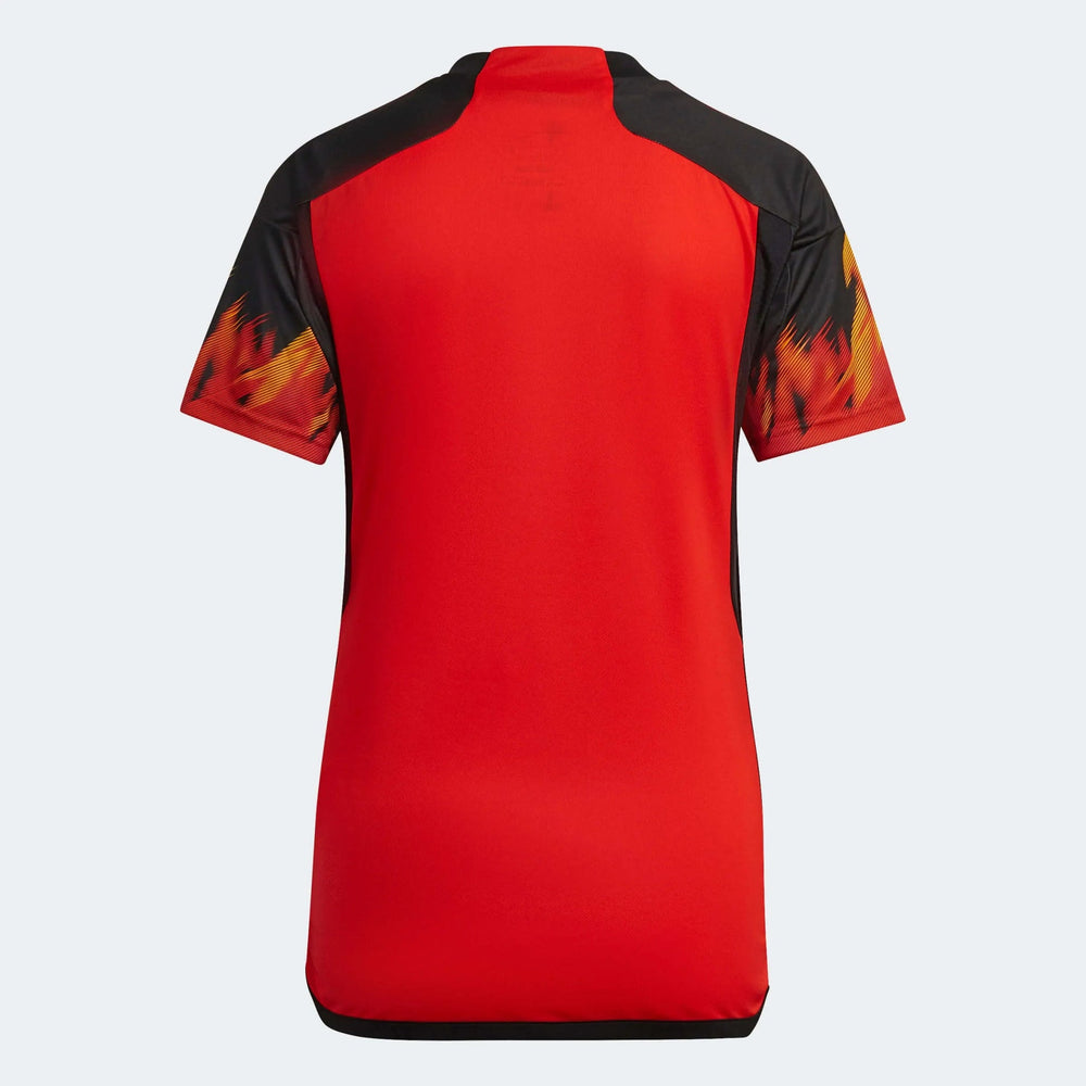 Adidas 2022-23 Belgium Women's Home Soccer Jersey - Red-Black